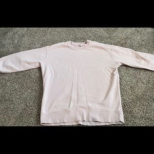 Lululemon light pink oversized hoodie/ no hood